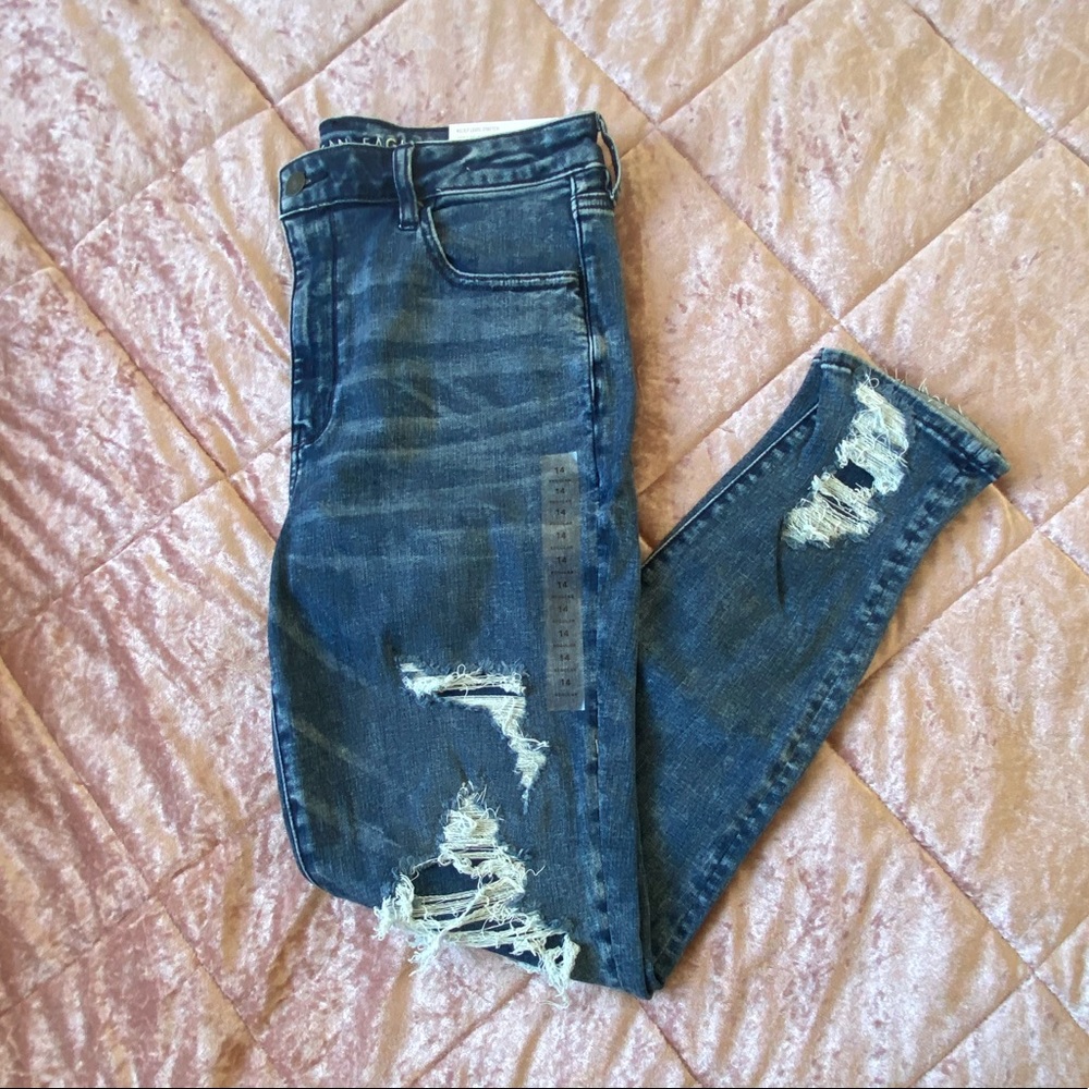 Distressed American Eagle jeans